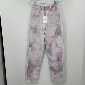 Isabel Marant Etoile Corfy High Waist Tie Dye Trousers/ Jeans Size 34 NWT
